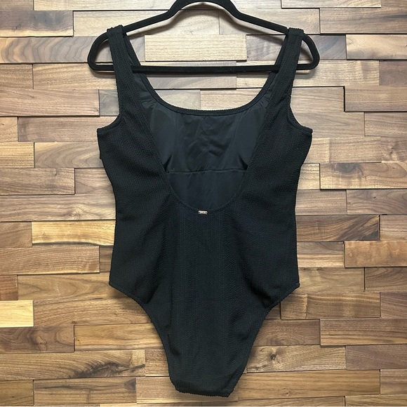 PINK - Crinkle Scoop One Piece Swimsuit - Picture 6 of 7